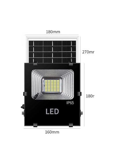 4 Adet 60w Solar Projektör Güneş Enerjili Sokak Armatürü Duvar