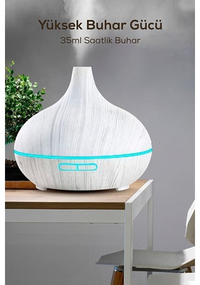 Büro Ev Ofis Hediyesi İçin 550ml 7led Işıklı Desenli Kumandalı Aroma Hava Nemlendirici Difüzör