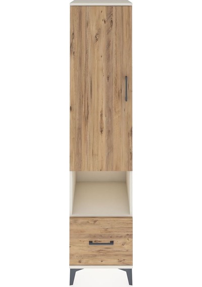 Hyperion Dolap 5 Raflı Tek Çekmeceli Tek Kapaklı 44x44x195 Aytaşı-çam Aytası