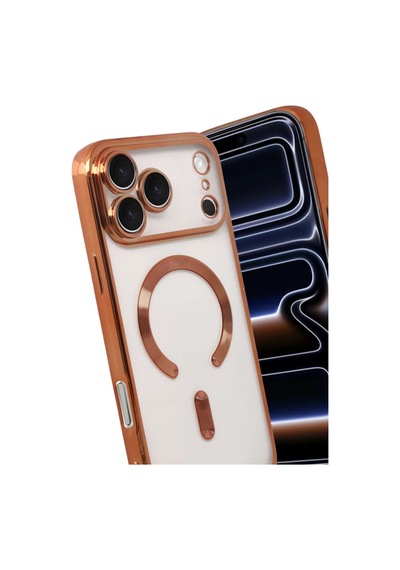 Apple İphone 17 Pro Uyumlu Kross Magneticsafe Kapak - Turuncu
