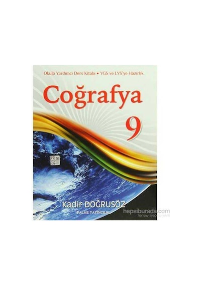 Palme Yayıncılık 9.sınıf Coğrafya - Kadir Doğrusöz