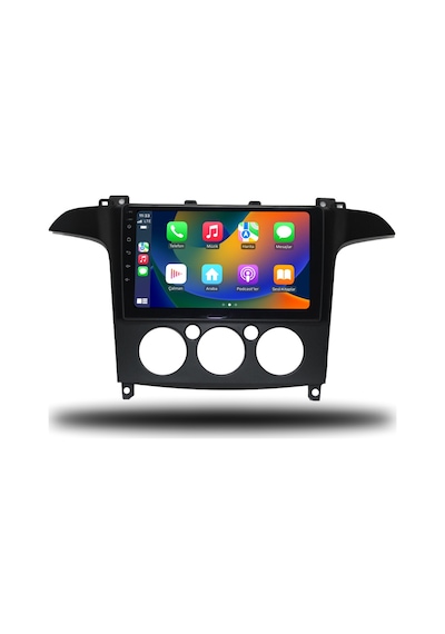 Navico Ford S-max Android Carplay Multimedya 2006-2014 Manuel Klima 6gb Ram + 128gb Hafıza + 8 Çekirdek