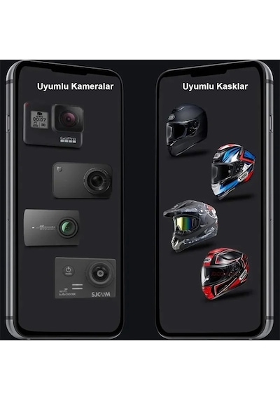 Newdaki Aksiyon Kamera Kask Çene Montaj Aparatı Jaw Mount Gopro Hero 13 Djı Osmo Action 6 Insta360 Uyumlu Siyah