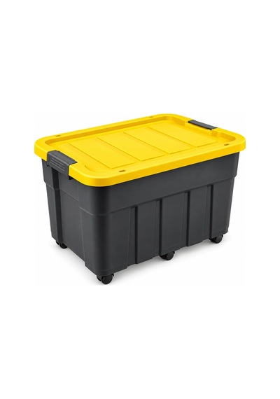 Tekerlekli Premium Kapaklı Plastik Saklama Kutusu, 60 L Diğer