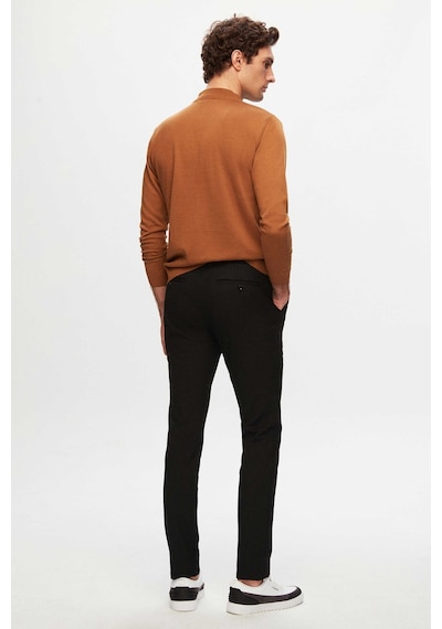 D'S Damat Slim Fit Beli Lastikli Bağcıklı Fermuarlı Likralı Rahat Jogger Pantolon 2HC03ORTJGR01 Siyah D'S Damat Slim Fit Beli Lastikli Bağcıklı Fermuarlı Likralı Rahat Jogger Pantolon 2HC03ORTJGR01 Siyah