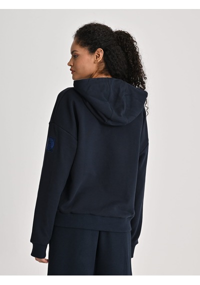 Fenerbahçe Lacivert Trend Taş Baskılı Kadın Oversize Sweatshirt Fb Laci Yeni