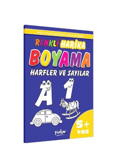 Renkli Harika Boyama Harfler Ve Sayılar 5+yaş