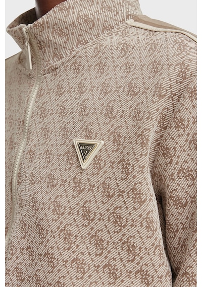 Guess 4g Allover Jacquard Sweat V6yq28k5183 Kadın Sweat V6yq28 K5183 Fnnh Bej