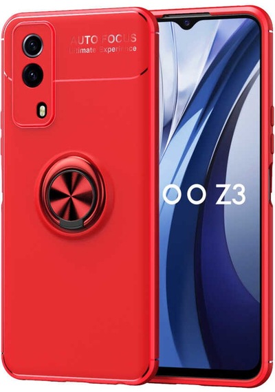 Vivo Y53s 4g Kılıf Zore Ravel Silikon Kapak Kırmızı