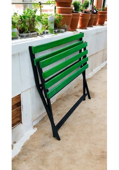 Modern Balkon Bahçe Mutfak Bistro Set Katlanır Masa-sandalye Yeşil