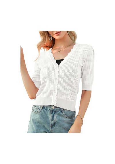 Youknitwear You Windy Triko Hırka Beyaz