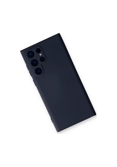 Newface Samsung Galaxy S24 Ultra Kılıf Nano İçi Kadife Silikon - Lacivert
