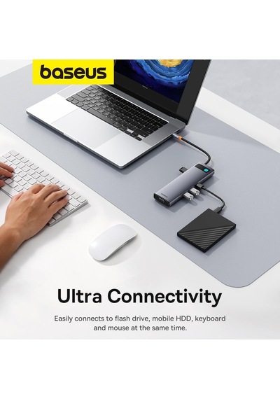 Metal Gleam Serisi 11'i 1 Arada Usb-c Hub B00030709811-00, Hdmı 4k 60hz, Vga 1080p 60hz, 100w Pd, Gigabit Rj45, 3 Usb 3.0, Usb 2.0, Sd/tf, 3,5 Mm Ses