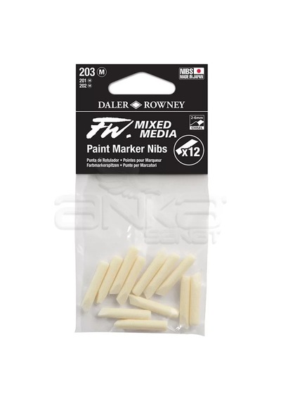 Daler Rowney Fw Mixed Media Yedek Uç 203 2-6mm M 12li Çok Renkli