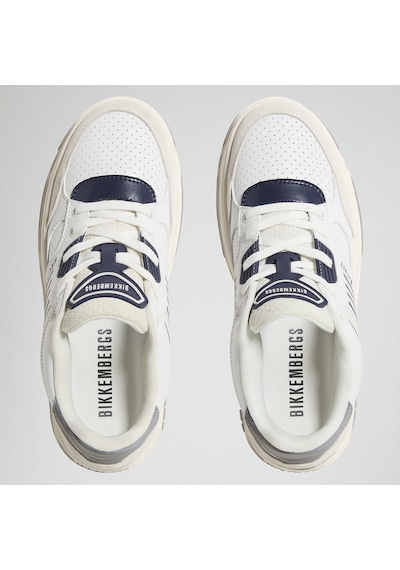 Sneaker Günlük Erkek 27113/cp B Bkku Bikkembergs 64029996 Suede White/leather Navy Suede White/leather Navy