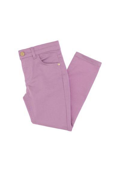 U.S. Polo Assn. Kız Çocuk Pembe Toothpick Fit Kanvas Pantolon 50309130-VR041