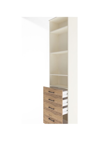 Arges Dolap 4 Raflı 4 Çekmeceli 60x30x243 Aytaşı-çam Aytaşı