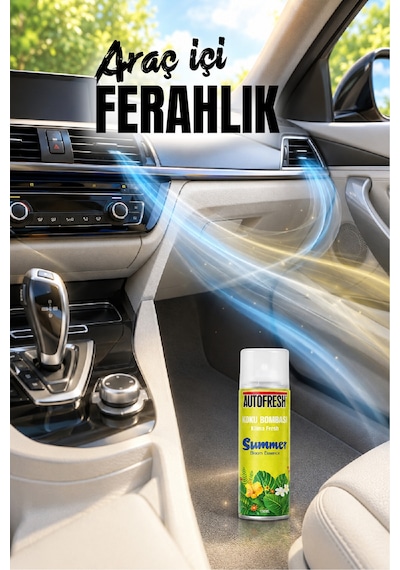 Klima Fresh Koku Bombası 150 Ml Summer Bloom Araç İçi Koku Giderici Sprey