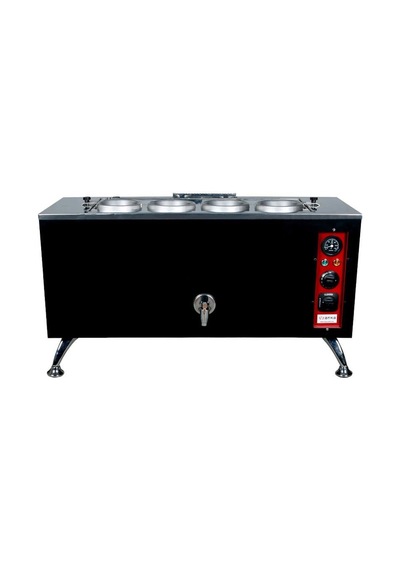 Anka Pro Elektrikli Full Otomatik Çay Kazanı 4 Demlikli 40 Litre Siyah