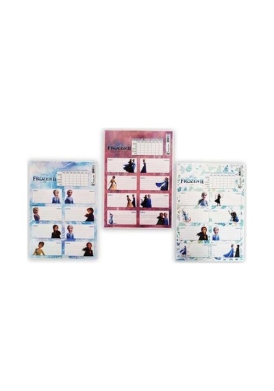 Keskin Color Okul Etiketi Ders Programlı Frozen Iı 3 Lü 220130-92 Renkli