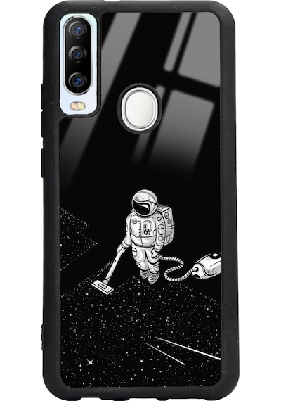 General Mobile Gm 20 Pro Uyumlu Astronot Tatiana Tasarımlı Glossy Telefon Kılıfı Siyah