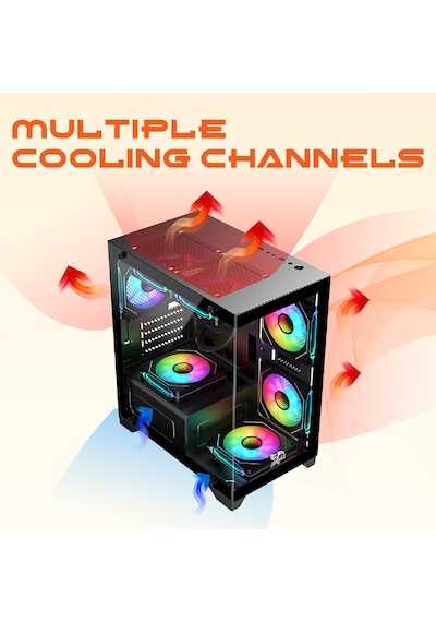 Gameagle Tornado Bilgisayar Kasası + 750w + 80 Power + 240 Mm Sıvı Soğutma Siyah