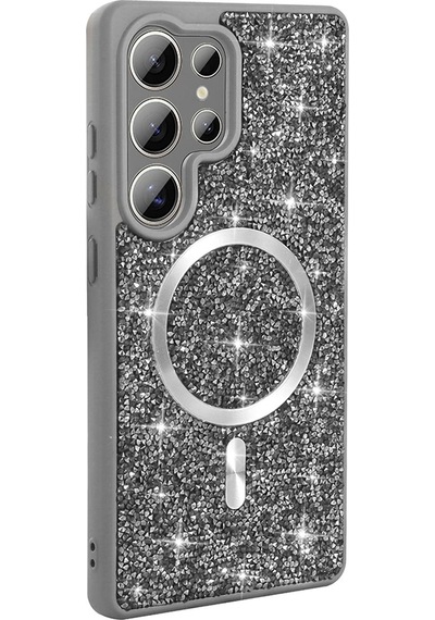 Galaxy Uyumlu S25 Ultra Kılıf Parlak Taşlı Tasarım Zore Pırlanta Kapak