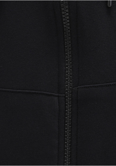Mavi - M Nakışlı Fermuarlı Kapüşonlu Siyah Sweatshirt 0s10193-900 Siyah