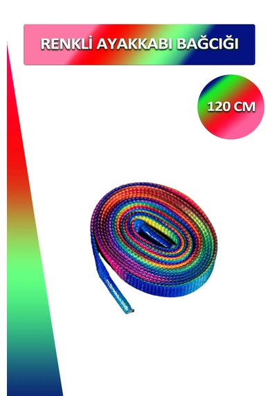 Dopar Renkli Ayakkabı Bağcığı Yassı Bağcık 120 Cm