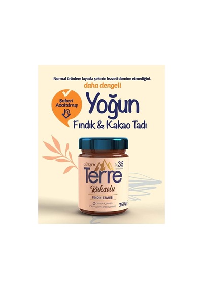 Gürsoy Terre Fındık Kakaolu Fındık Ezmesi 350 Gr