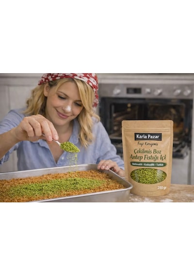 Çekilmiş Boz Antep Fıstığı İçi Baklavalık Kadayıflık Tatlılık 500 G 500 G