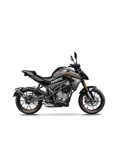 Cfmoto 250 Nk Akrapovic Orta Şase Tasarım Motosiklet Sticker Etiket Modeli Beyaz