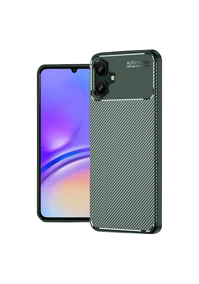 Galaxy  Uyumlu  A06 Kılıf Auto Focus Karbon Kapak - Koyu Yeşil