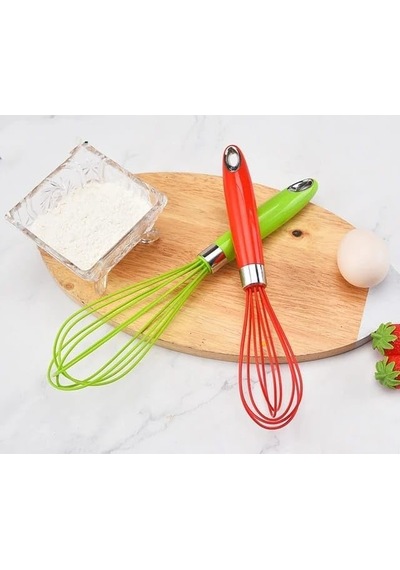 Orret Home Büyük Boy Silikon Çırma Teli,silikon Çırpıcı,yumurta,ayran Ve Pasta İçin Çırpma Teli 2 Diğer