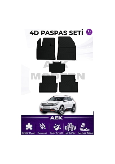 Citroën C5 Aircross 4d Paspas Seti 2017 Sonrası A++ Kalite 5 Parça