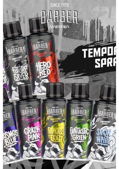 Barber Marmara Geçici Renkli Saç Spreyi Altın 150 Ml