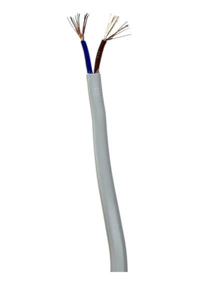 Aydınlatma Elektrik Kablosu Yassı Kablo 2 0,50 Ttr Balık Sırtı Tip Tam Bakır Beyaz 3 Metre
