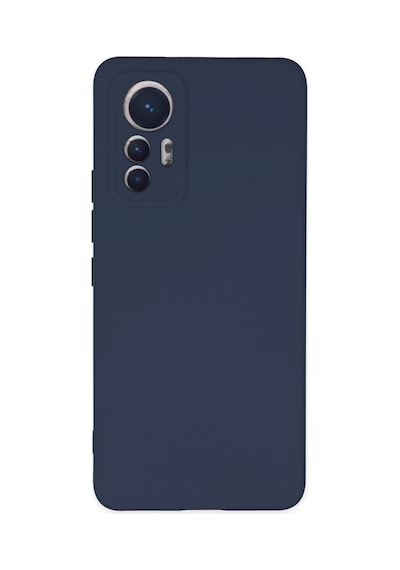 Mi 12 Lite Kılıf Nano İçi Kadife Silikon - Lacivert Bz8683140451028