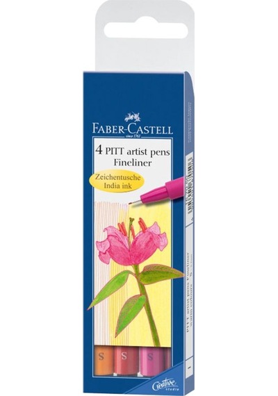 Faber Castell Pitt Artist Pens Fineliner 4Lü Çizim Kalemi 167005