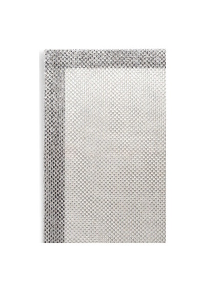 Natura Sisal Hasır Görünümlü Çerçeveli Oval Halı Ntr08 Gri-krem