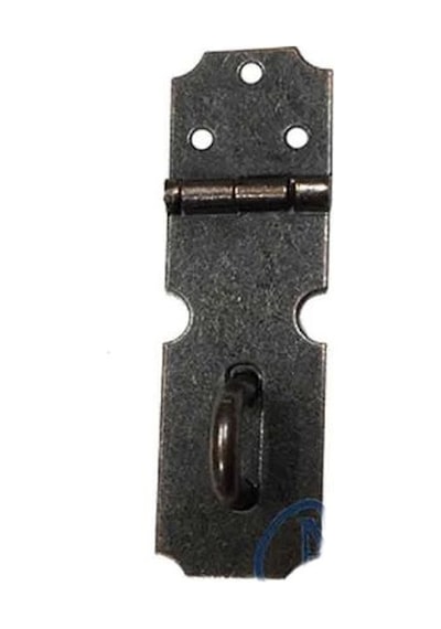Dekoratif Kutu, Sandık Askısı - 18x60mm, Oksit, 1 Adet Çok Renkli