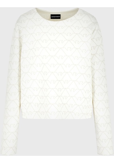 Emporio Armani Kadın Sweat 3d2m6h 1jhsz F126 Beyaz