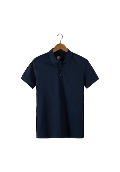 Veaven Erkek Lacivert Slim Fit Polo Yaka T-shirt Lacivert