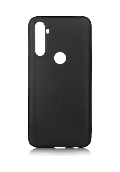 Kilifone - Realme Uyumlu C3 / C3i - Kılıf Mat Renkli Esnek Premier Silikon Kapak - Siyah