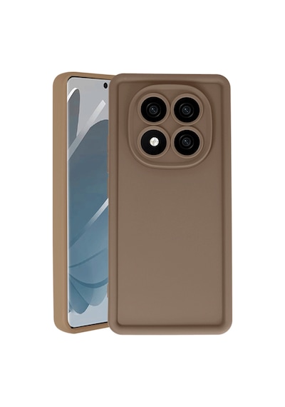 Xiaomi Redmi Note 14 Pro 4g Uyumlu Kılıf Viera Silikon - Kahverengi