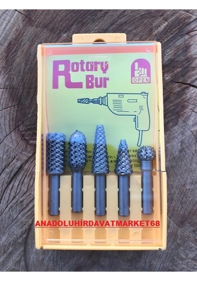 Rotary Ahşap Törpü Seti Ağaç Törpüleme 5 Parça