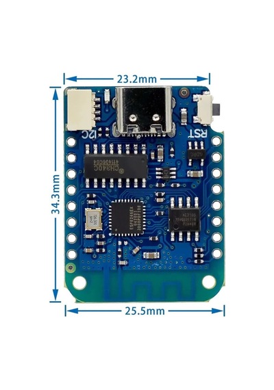 Wemos D1 Mini V4 Esp8266 Kablosuz Internet Wifi Iot Geliştirme Kartı Type C