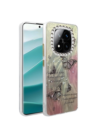 Newface - 391 - Xiaomi Redmi Note 14 Pro 5g Kılıf Blade Aynalı Desenli Kapak - - Aconcept - Desen 6 Diğer