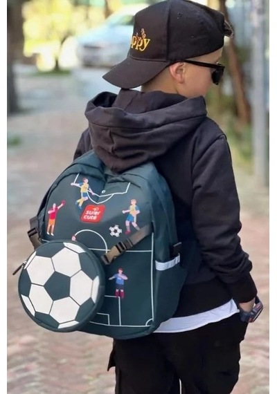 Supercute Two İn One Sırt Çantası-football Siyah