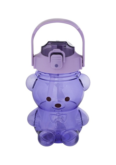 Relaxion Boyun Askılıklı, Hediyeli, İthal Lüx Ayıcıklı Mor Matara 1100 Ml. 449 Açık Mor